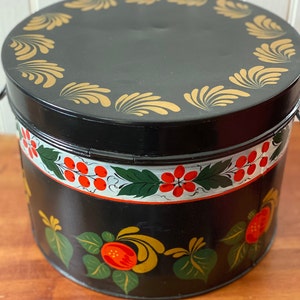 Grande boîte décorée de cuisine kreamer d’étain