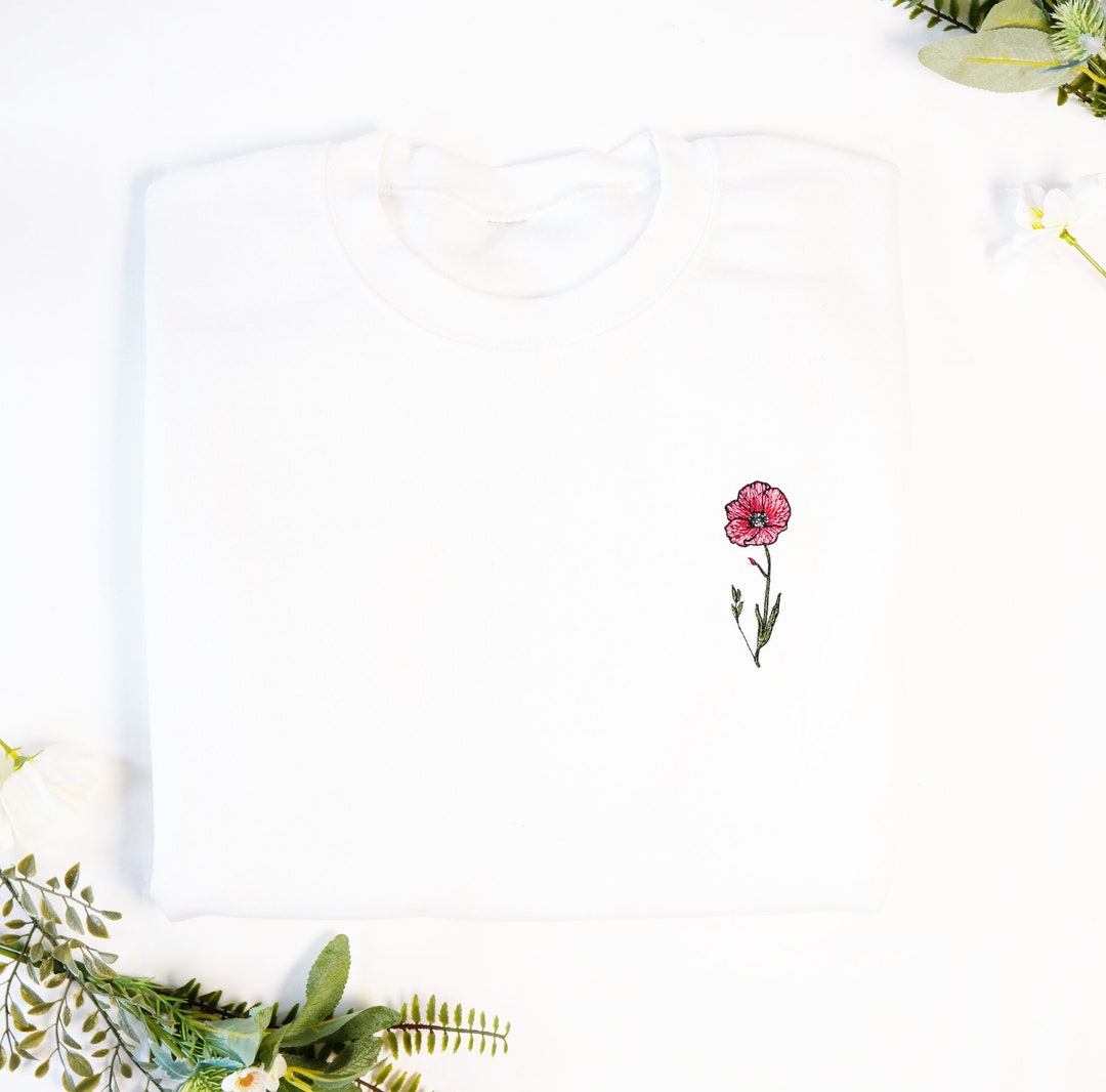 世界有名な Embroidered - Poppy Fleece Colors More - Unisex - Sweatshirt トップス