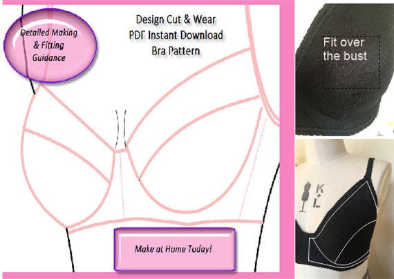 Basic Bra Pattern Block With Detailed Sewing and Fitting Guide PDF Instant  Download Cup Size AA D Ideal for Small Fashion Business. -  Canada