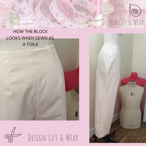 The Basic Trouser Block UK size 8 22 US size 4 18 Ideal For Designers and Pattern Cutters Make Your Own Patterns and slopers image 6
