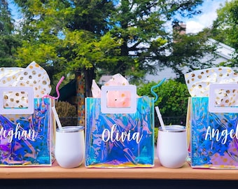 Birthday Bags Personalized Gift Bag, Birthday Party Favor Bag, Girls Weekend Welcome Gift Idea, Birthday Bags for Kids Party