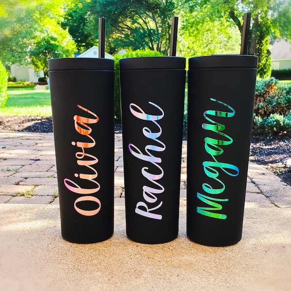 Personalized Tumbler with Straw and Lid: Employee Appreciation Gift Birthday Trip Favor Cups Girls Trip Gift Idea for Teacher Gift