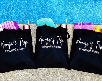 Mountain Vacation Tote Bag Girls Getaway Girls Trip