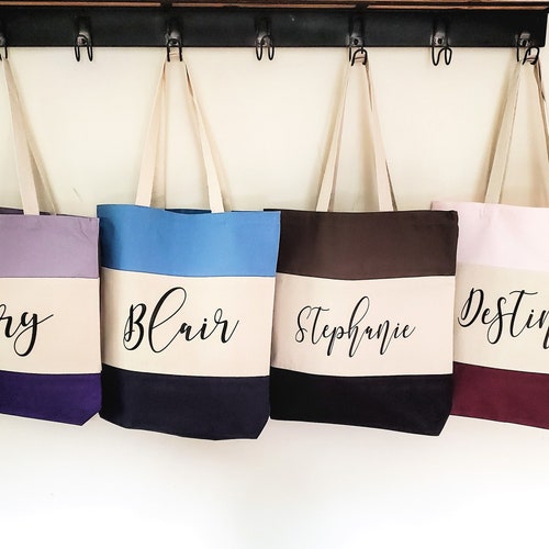 Personalized Gift Tote Bag Employee Christmas Gift Tote Bag Etsy