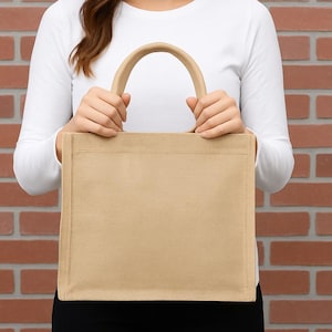 Reusable Burlap Gift Bag for DIY Crafts Jute Gift Bags for Heat Transfer Vinyl Wedding Thank You Gift Bag Wedding Favors Party Supplies