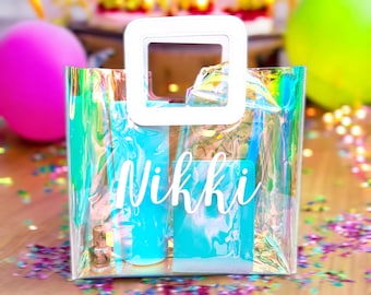 Personalized Party Gift Bag: Birthday Party Favor Bag Custom Thank You Bag Teen Party Favor Idea Reusable Gift Bag
