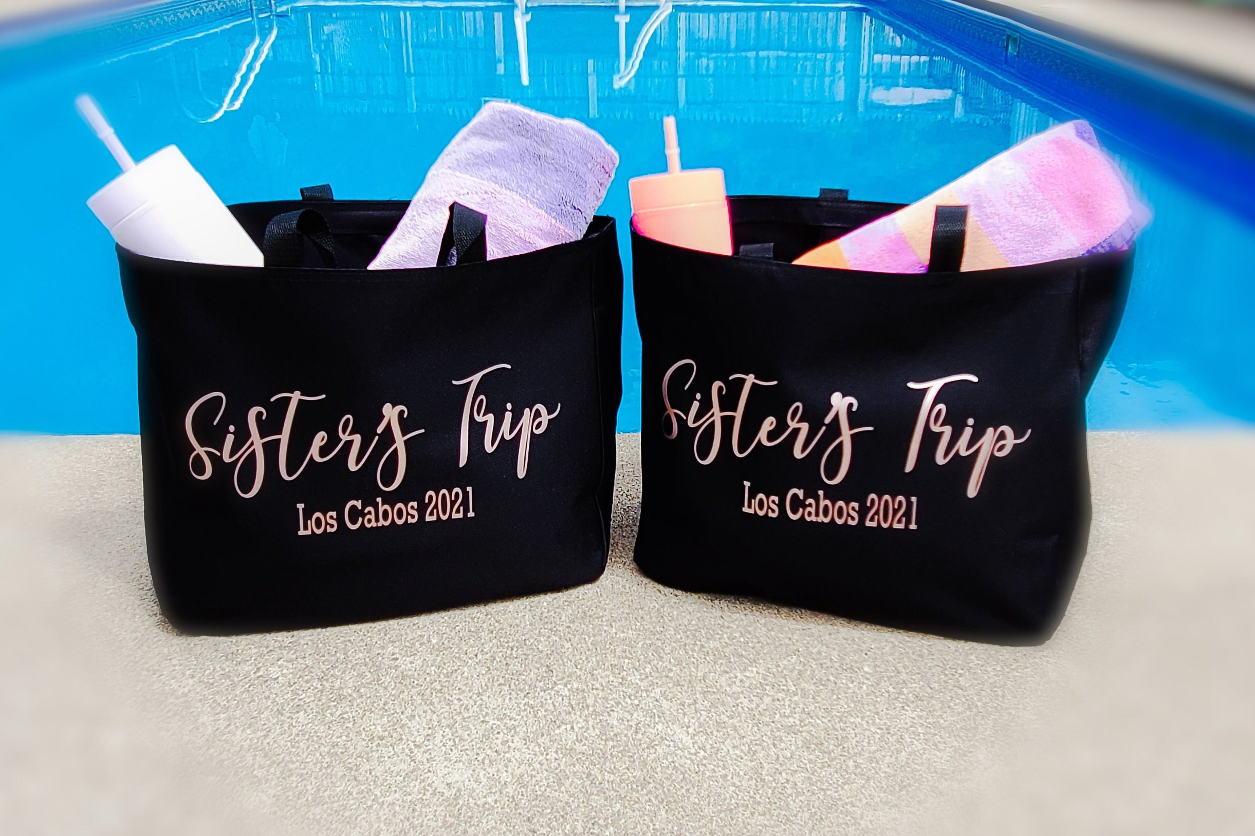 Personalized Tote Bag Girls Trip Gift Bachelorette Party Etsy