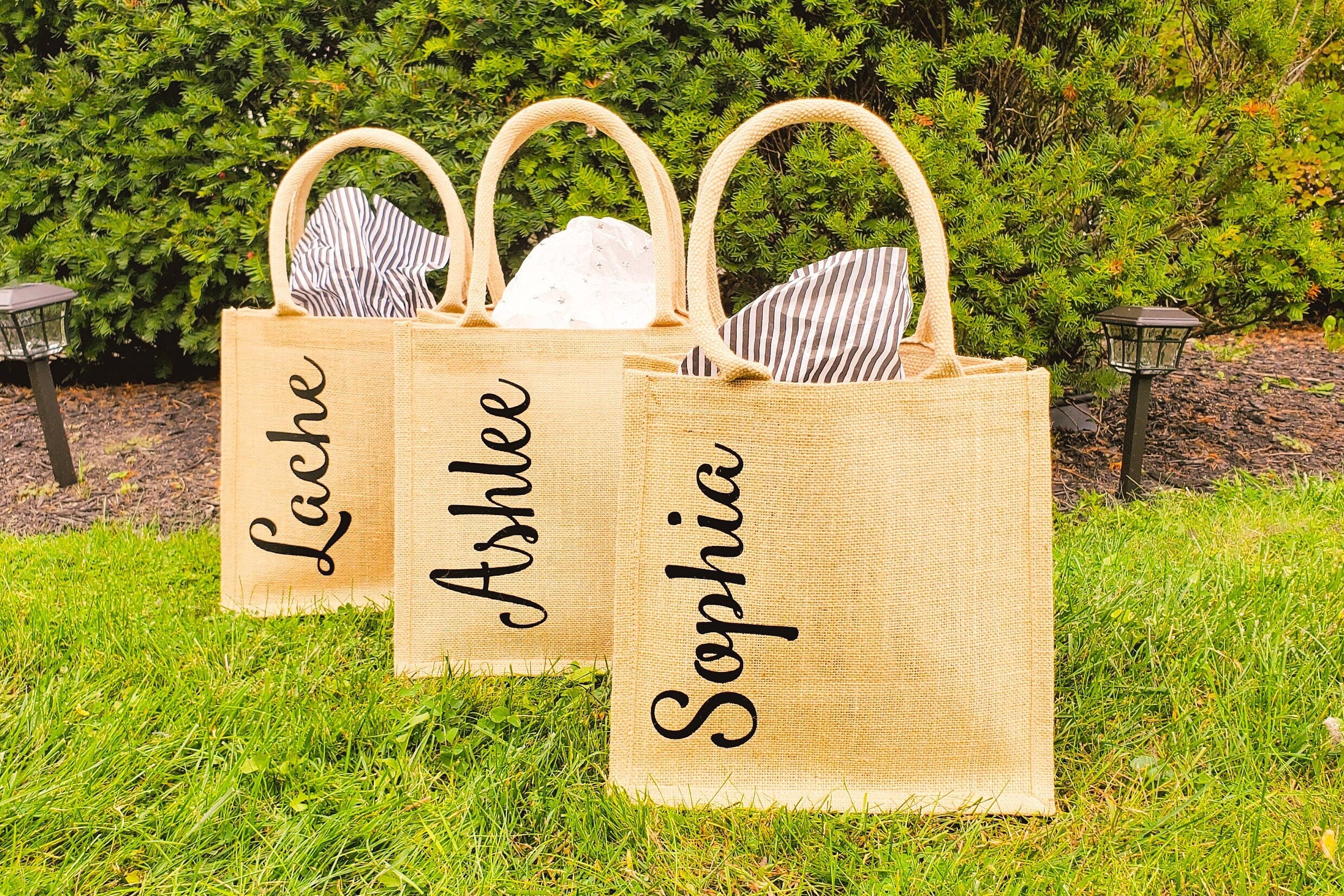 Beach Bag Burlap Personalized Beach Tote Bridesmaid Gift Destination Wedding Welcome Gift Bag Beach Bachelorette Favor Bags Birthday Trip