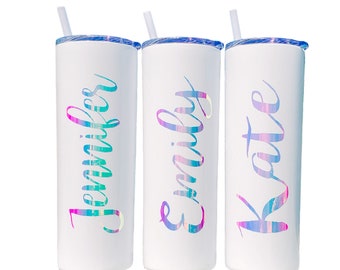 Personalized Tumbler, Stainless Steel Tumbler, Girls Trip Gift, Birthday Favor, Personalized Gift for Her, Name Cups, Travel Gift