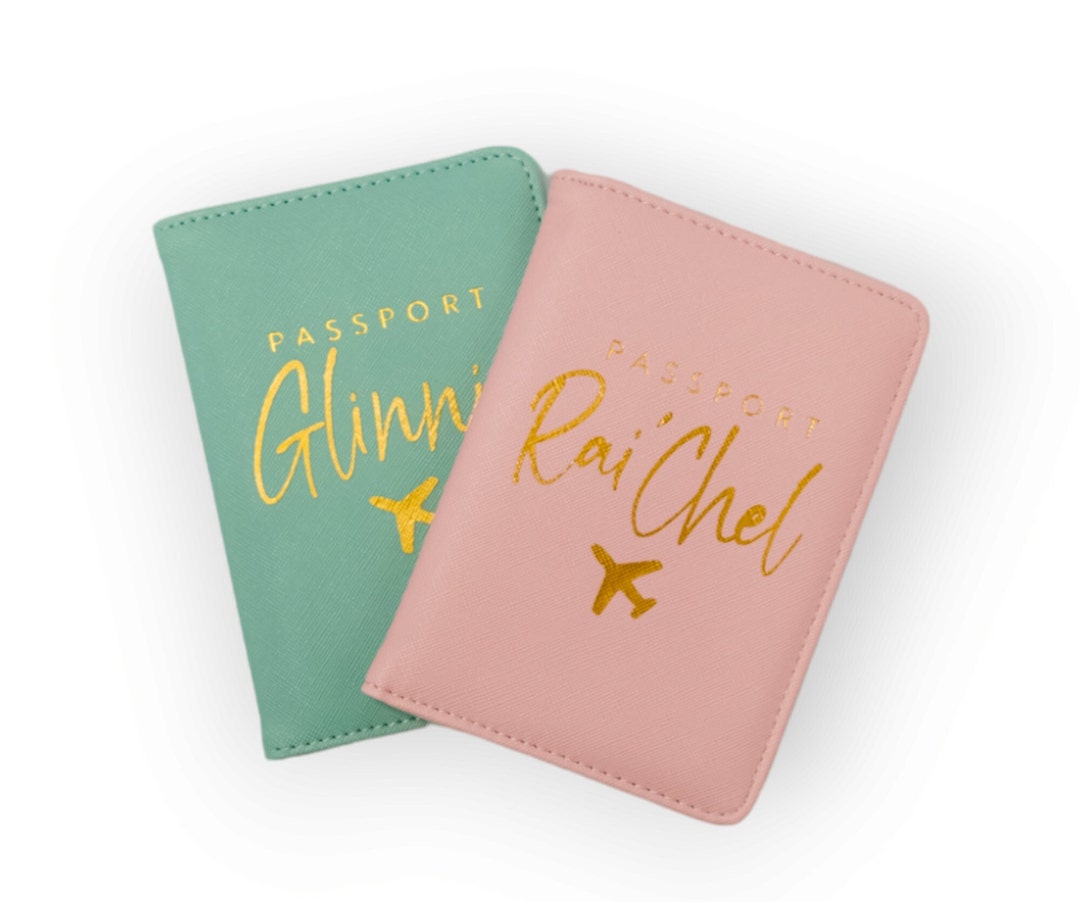 Life Is Short & The World Is Wide - Personalized Passport Cover, Passport Holder - Gift For Bestie