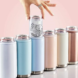 Personalized Stainless Steel Skinny Can Cooler: Seltzer Cozies bild 5