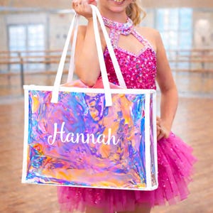 Personalized Beach Bag: Young Woman Gift, Tween Gift Idea, Tote Bag for Daughter, Cheer Bag, Girls Trip Birthday Bags image 8