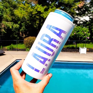 Personalized Stainless Steel Skinny Can Cooler: Seltzer Cozies bild 3