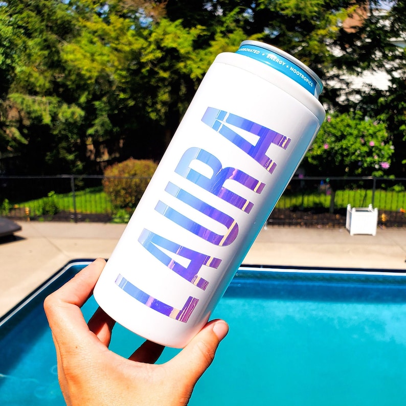 Personalized Stainless Steel Skinny Can Cooler: Seltzer Cozies bild 3