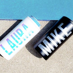 Personalized Stainless Steel Skinny Can Cooler: Seltzer Cozies bild 4