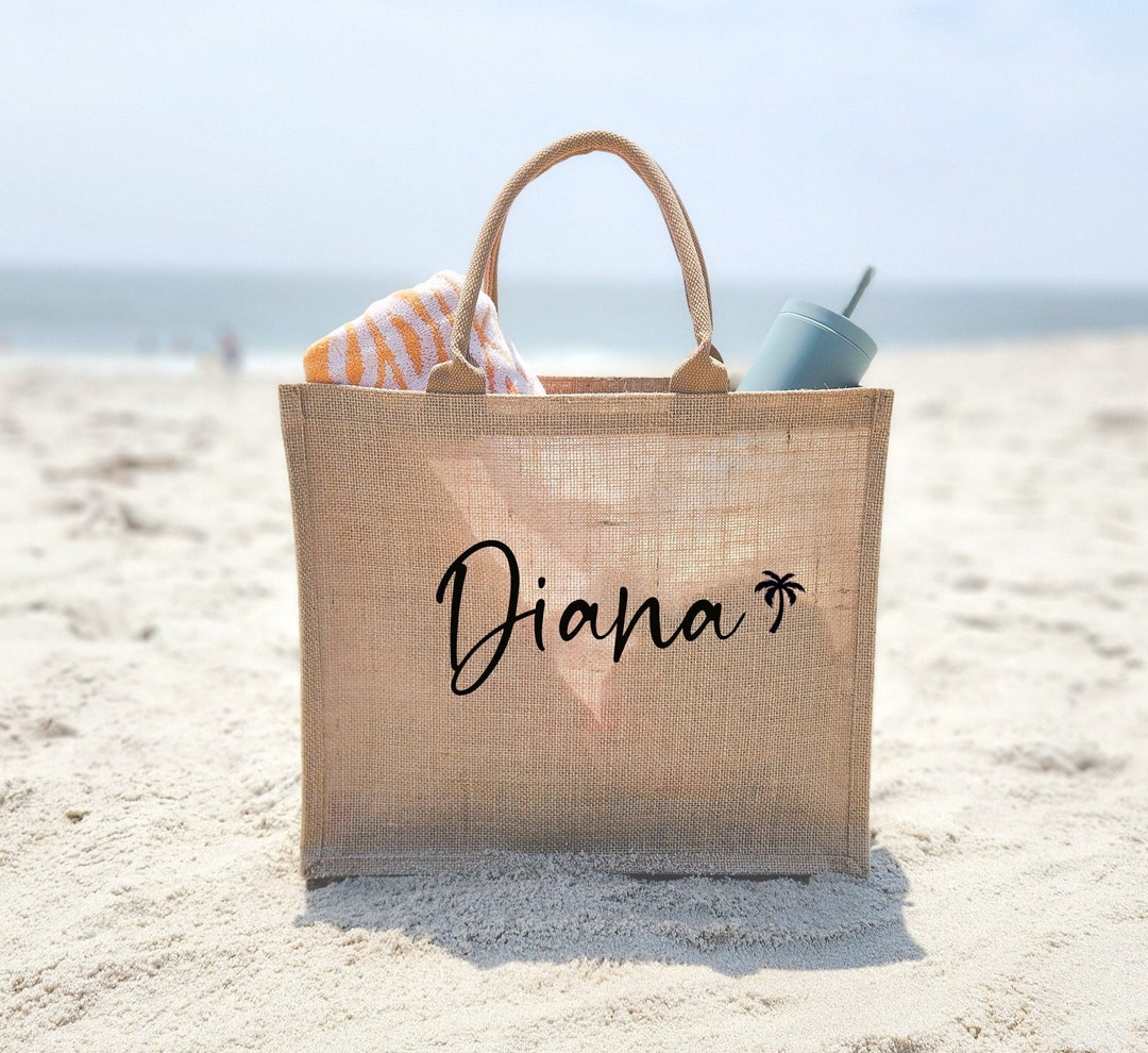 Bolsa de arpillera personalizada: regalo para una escapada a la - Main Image