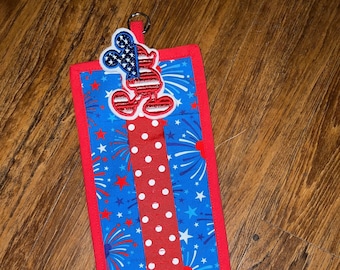 4th of July  Lollipop hanger, patriotic lollipop holder, Disney Cruise, DCL, Pixie dust, lollipop giveaway, lollipop hanger