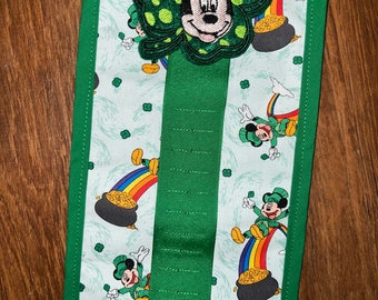 Leprechaun Mickey Lollipop hanger, st Patrick’s day lollipop holder, Disney Cruise, DCL, Pixie dust, lollipop giveaway