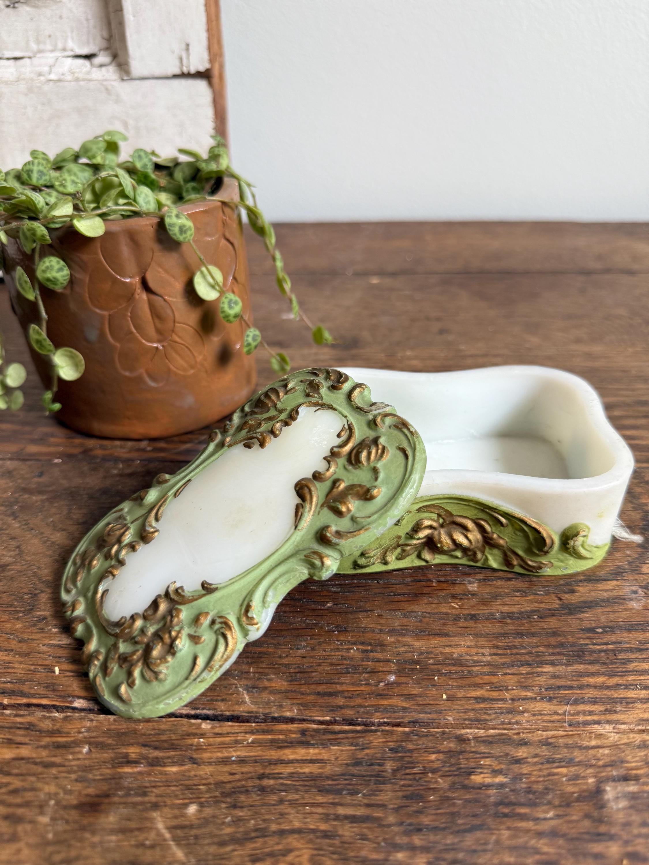 Green Milk Glass - Etsy