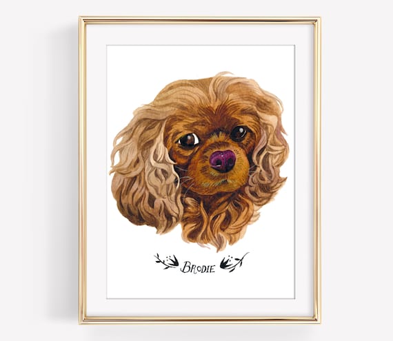 Custom Dog Portrait. Custom Pet Portrait. Custom Pet Painting. Pet Painting. Dog Portrait. 5x7in