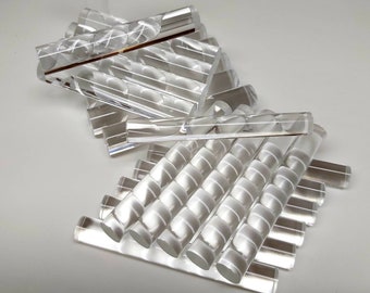 Doorzichtige acrylstaven van 3 inch: doe-het-zelf deuvels (24 stuks)