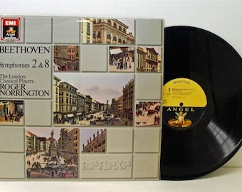 Beethoven Symphonies 2 & 8 Roger Norrington LP 1987 Emi Angel DS 47698 Vinyl