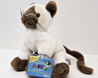 Webkinz Siamese Plush Toy: Ganz HM160, Sealed Code, Retired
