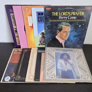Vintage LP Vinyl Record Lot: Mixed Rock, Pop, Jazz, Funk & Folk