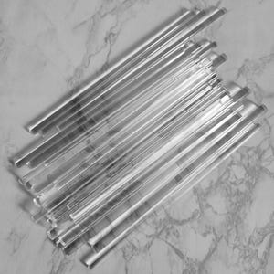 12 Pc Clear Acrylic Plastic Extruded Rod Lucite Diameter 3/16&quot; 1/4&quot; 3/8&quot; 1/2&quot; by 6&quot; Length Cake Topper Sticks Dowels Pegs