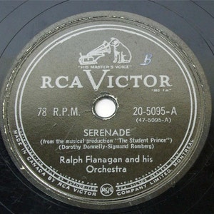 Ralph Flanagan Serenade / Hot Toddy RCA Victor 20-5095 78 rpm Record