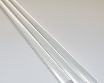 Clear Acrylic Plastic Rods: 3/16&quot;, 1/4&quot;, 3/8&quot;, 1/2&quot; Diameter, 24&quot; Length (3 Pc)