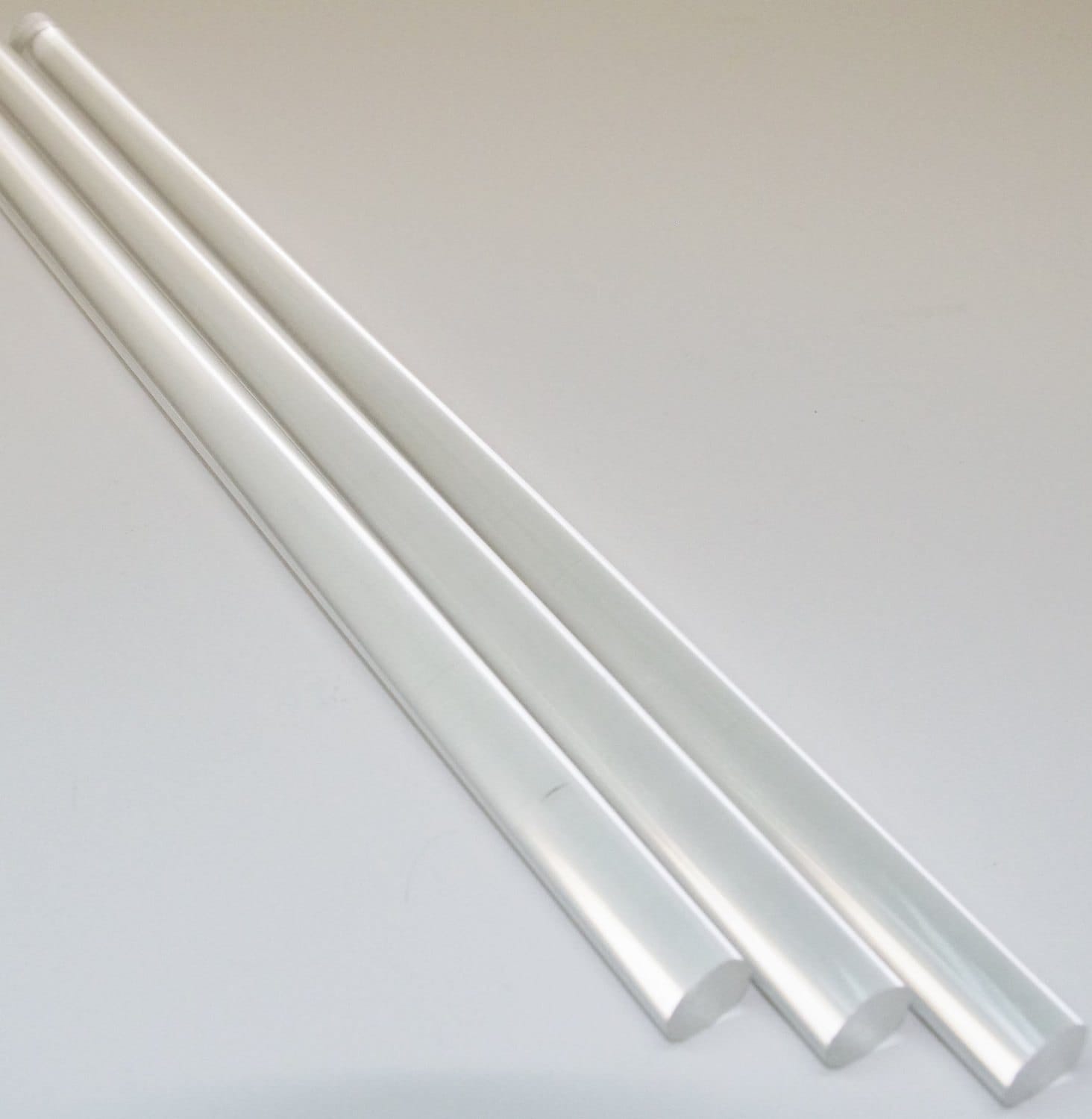 3 Pc Clear Acrylic Plastic Rod Lucite Diameter 3/16 1/4 3/8 1/2 by 24