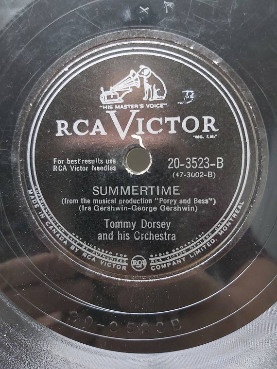 Tommy Dorsey Dry Bones / Summertime Gershwin RCA Victor 20-3523 78