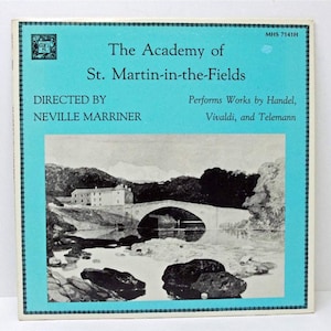 The Academy of St Martin-in-the-Fields Works by Handel Vivaldi Telemann LP 1985 MHS 7141 Vinyl