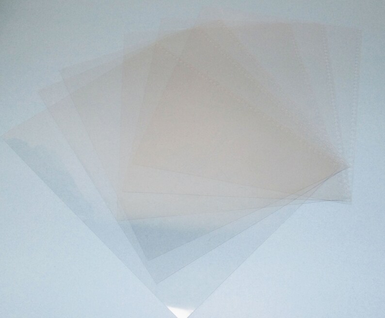 Qty of 12 Clear Cover Plastic Binding Sheet 9x11 Etsy