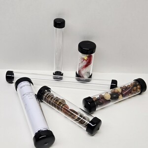 24" Clear Acrylic Plexiglass Tube: DIY Craft Supplies End Caps Optional image 4