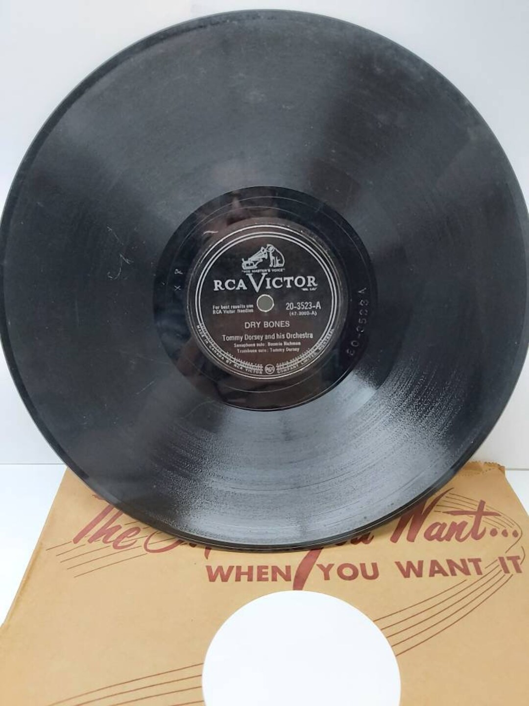 ミュージック 3million Tommy Dorsey Dry Bones / Summertime Gershwin RCA Victor 20-3523 78