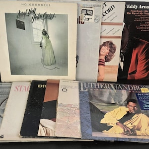 Super Mixed Lot 10 LP Vinyl 33 rpm Record Rock, Pop, Funk, Country - Circa 1960&#39;s, 70&#39;s, 80&#39;s ACTUAL Selection