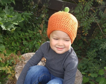Modèle de crochet de bonnet de citrouille - Modèle de chapeau d'automne mignon pour toute la famille - Bonnet de Thanksgiving - Modèle de chapeau de bébé