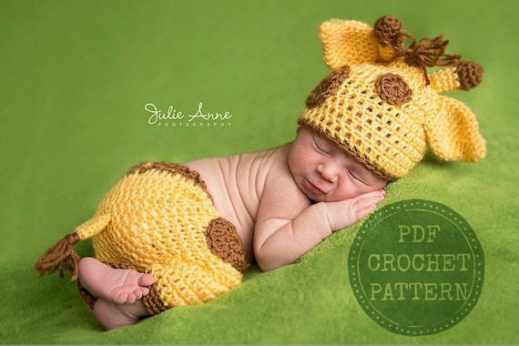 Newborn Giraffe Hat Pattern Baby Shower 