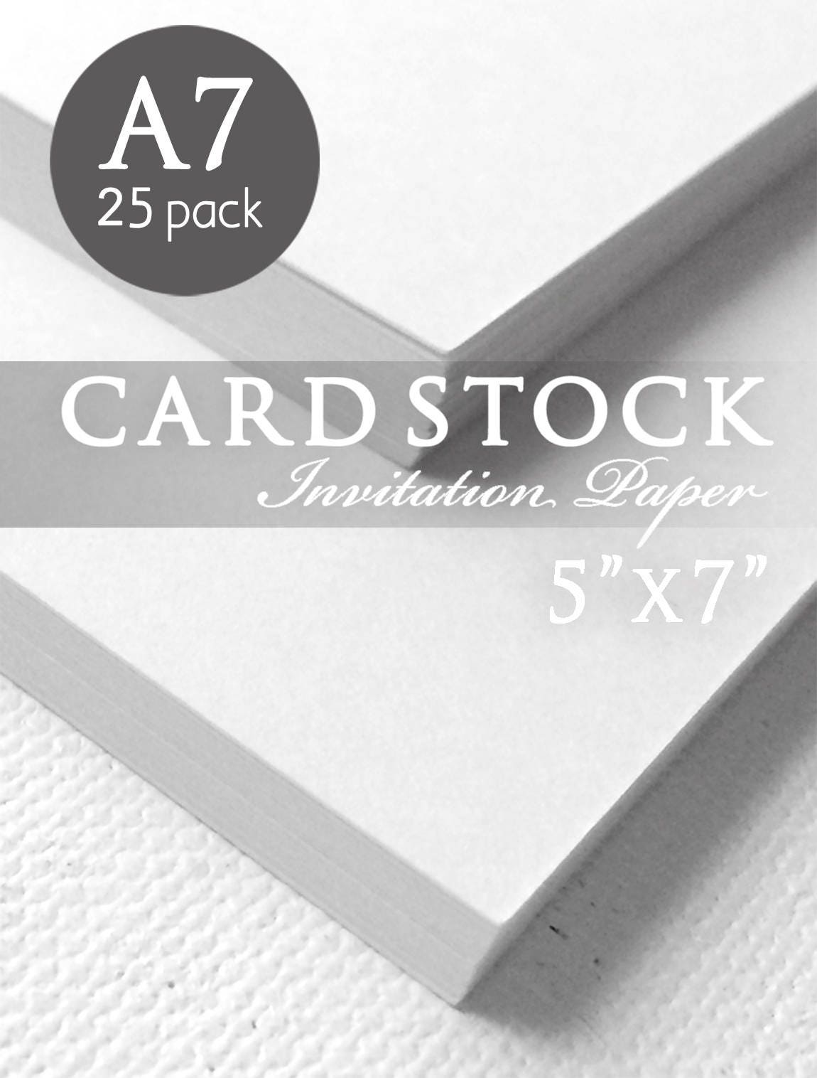 Wedding Invitation Cardstock 25 Pack Print Your Own Etsy