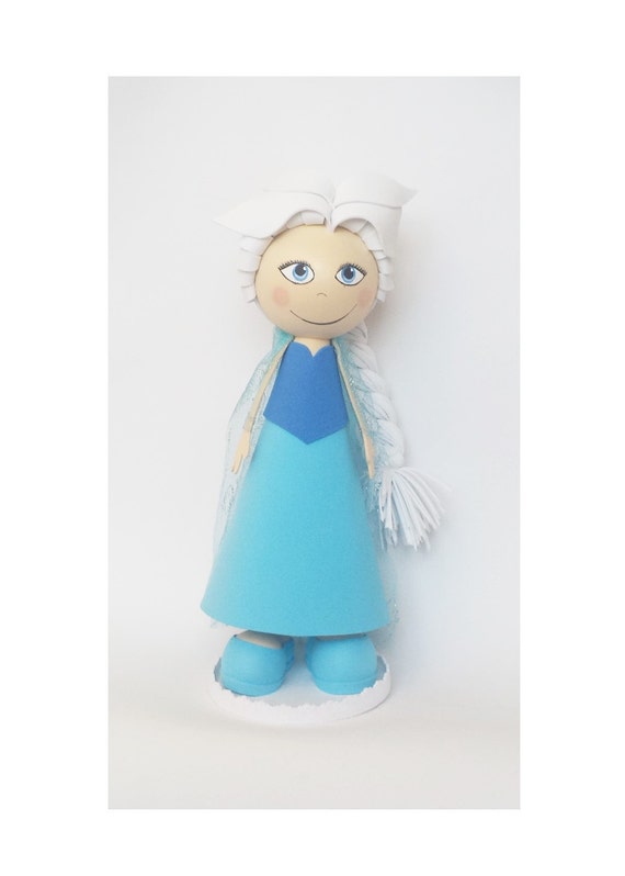 Elsa Doll Foam Doll Cake Topper Party Decor Birthday Etsy