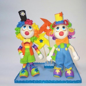 clown doll, foam doll, cake topper, party decor, birthday decoration,clown centerpiece,clown favors, party favors,clown party,clown birthday image 5
