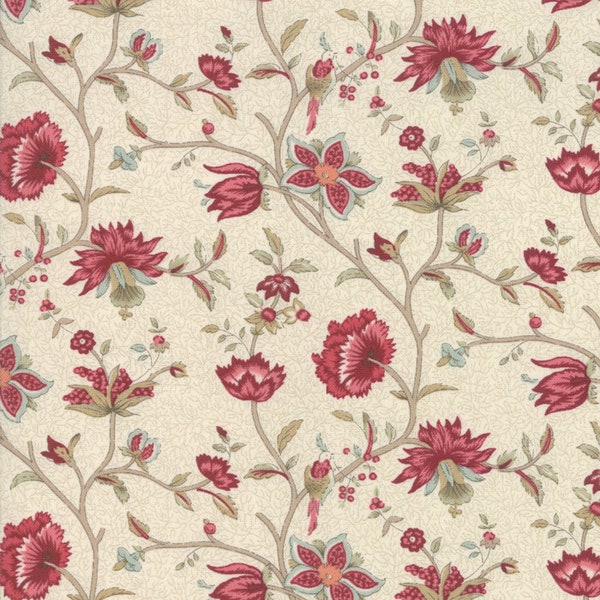 Item # 13861 12 Moda Fabrics Le Beau Papillon Collection by French General.  1/2 Yard Cuts Country French Fabric.