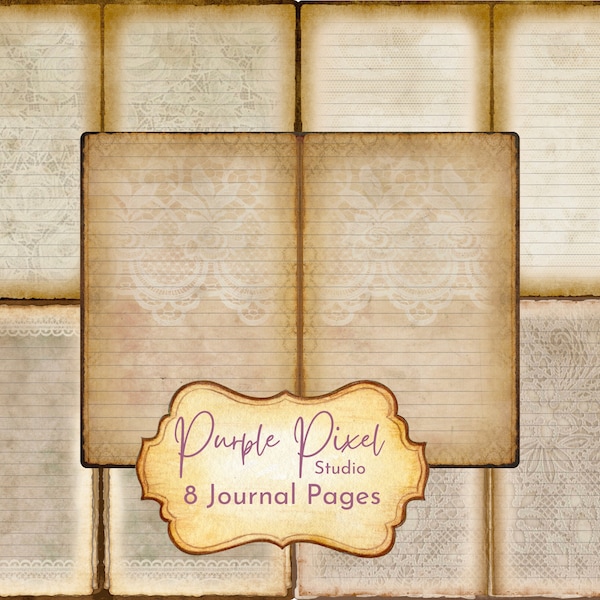 Digital Lined Vintage Papers - Etsy