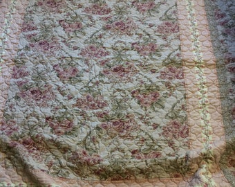 Vintage Floral Quilt Etsy