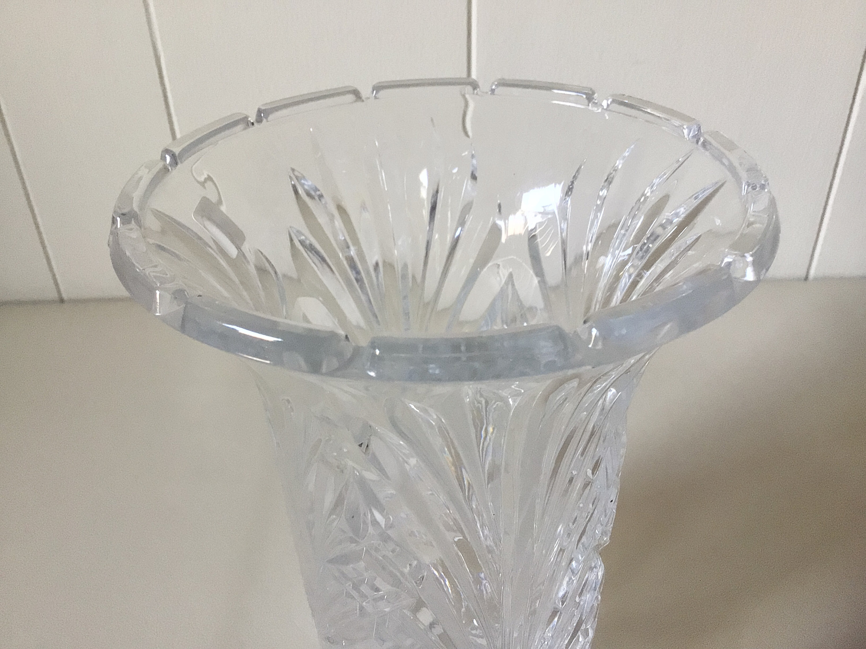 Towle Full Lead Crystal Vase Made in USA Etsy
