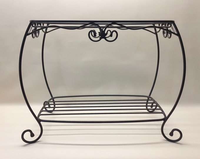 Longaberger Wrought Iron Hope Chest Stand End Table Side Table Etsy