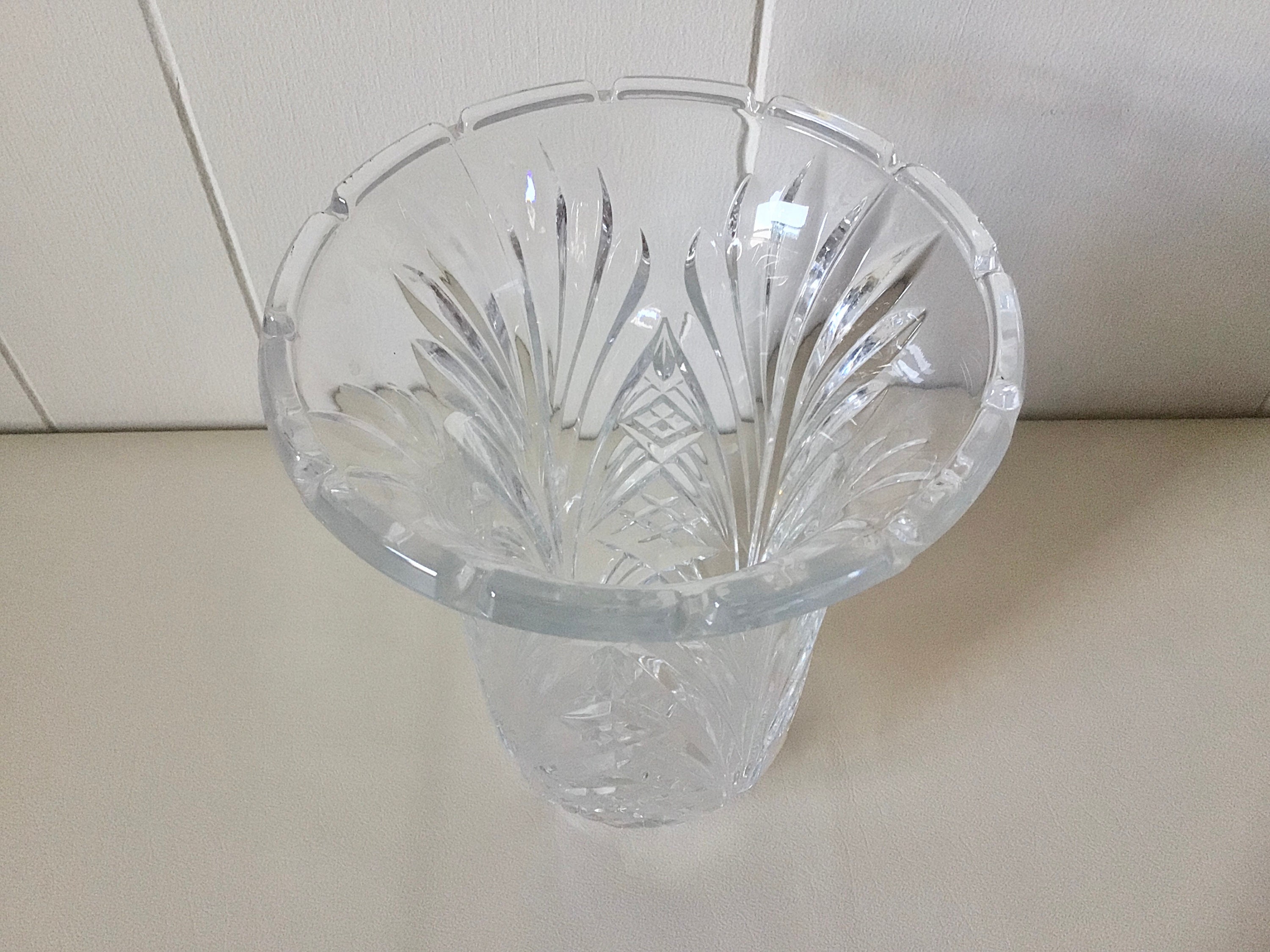 Towle Full Lead Crystal Vase Made in USA Etsy