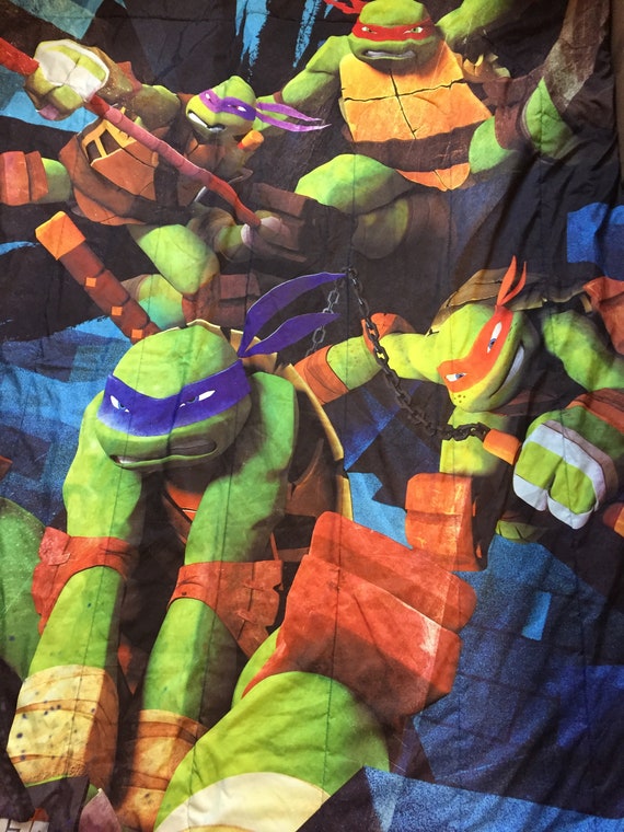 Ninja Teenage Mutant Ninja Turtles Comforter Nickelodeon Etsy